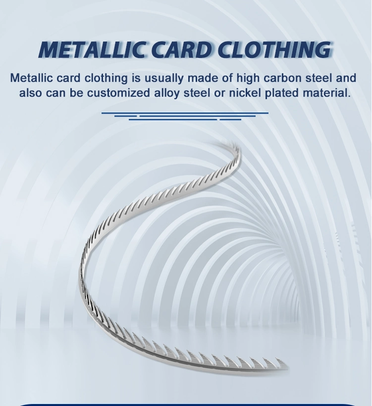 Textile Machinery Accessories Metallic Card Clothing Cylinder Wire